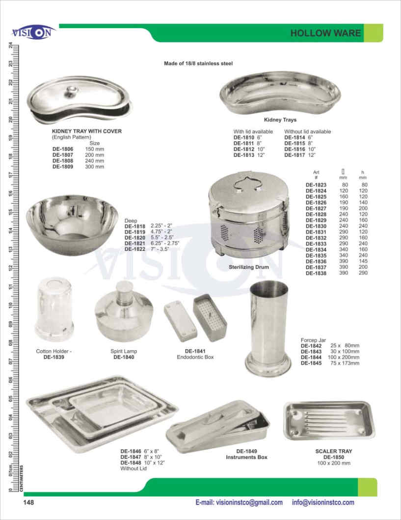 Vision Instruments Company Instruments